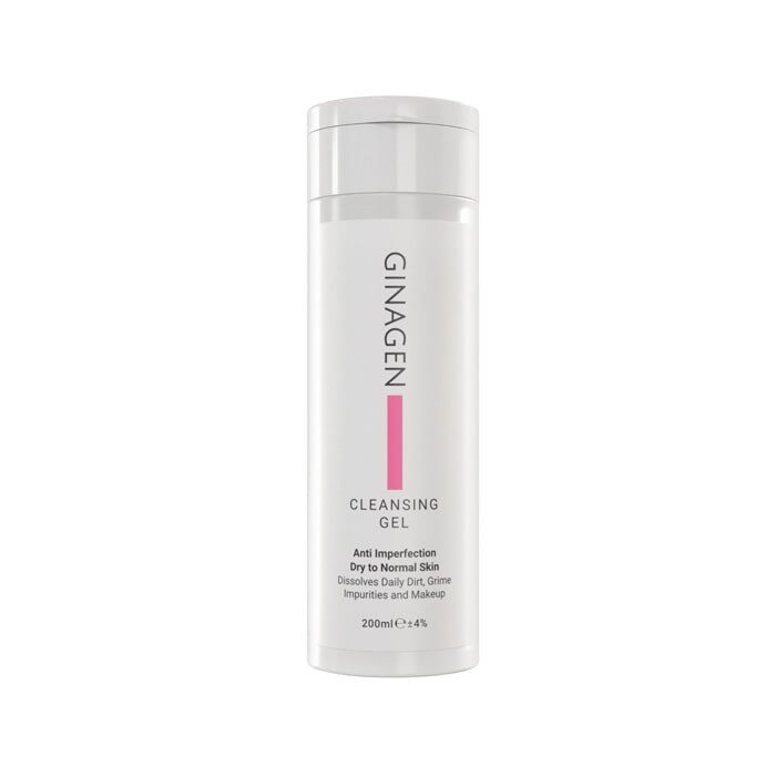 ginagen cleansing gel dry skin