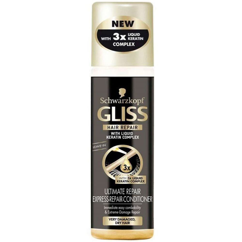 gliss keratin conditioner hair spray