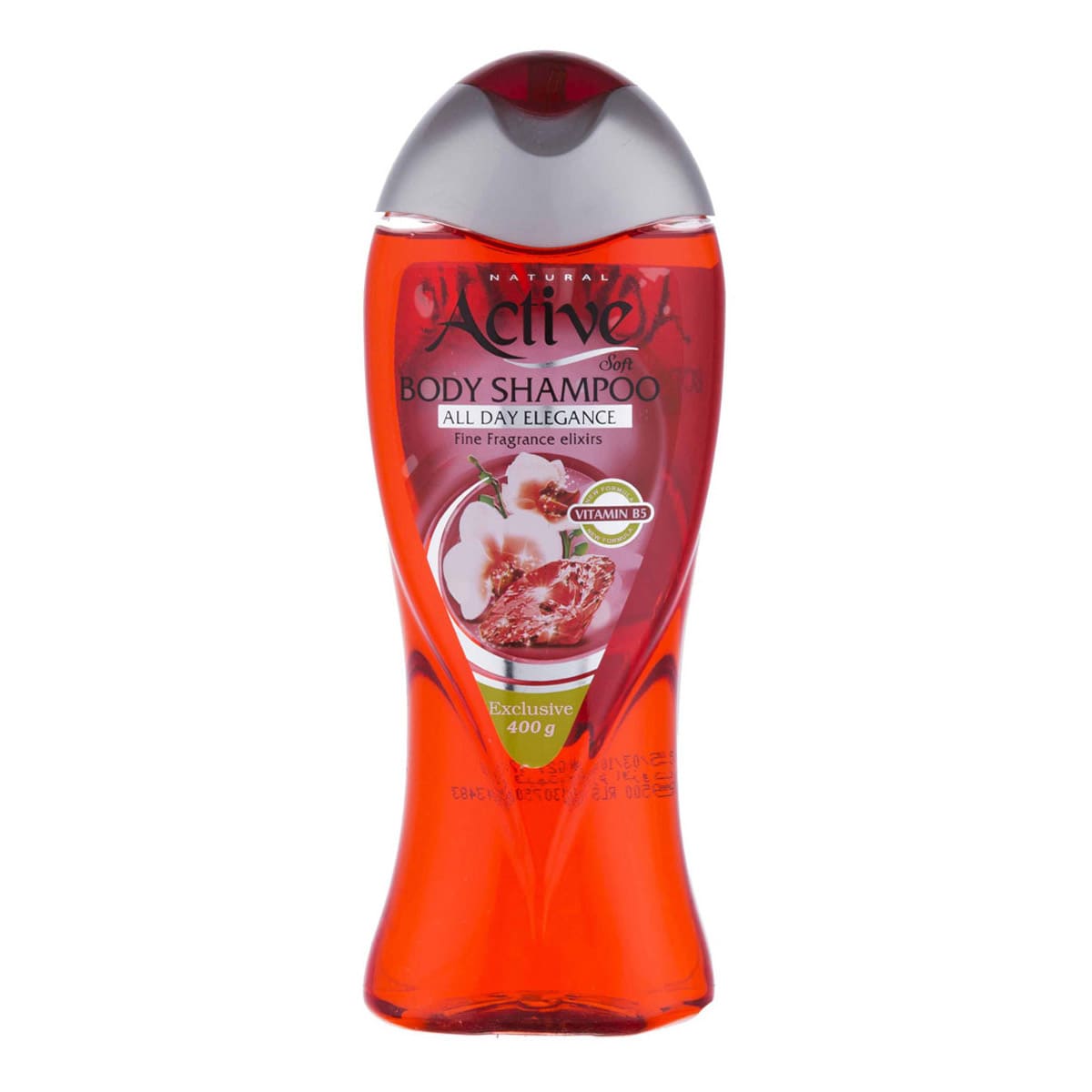 active-red-body-shampoo-vitamin-b5-400g شامپو بدن مینرال قرمز 400 گرمی اکتیو - Image 1