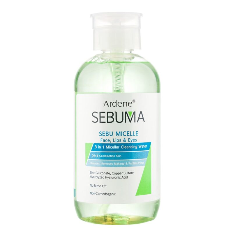 ardene sebuma 3in1 micelle face lips eyes 500ml