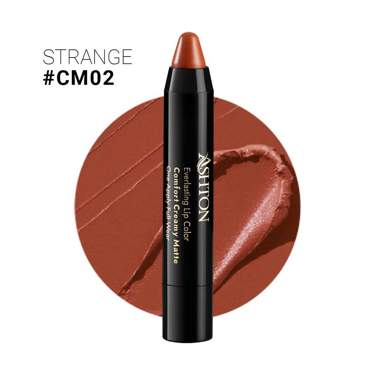 ashton-everlasting-lip-color-cm02 رژ لب مدادی مات اشتون شماره CM02 - Image 1