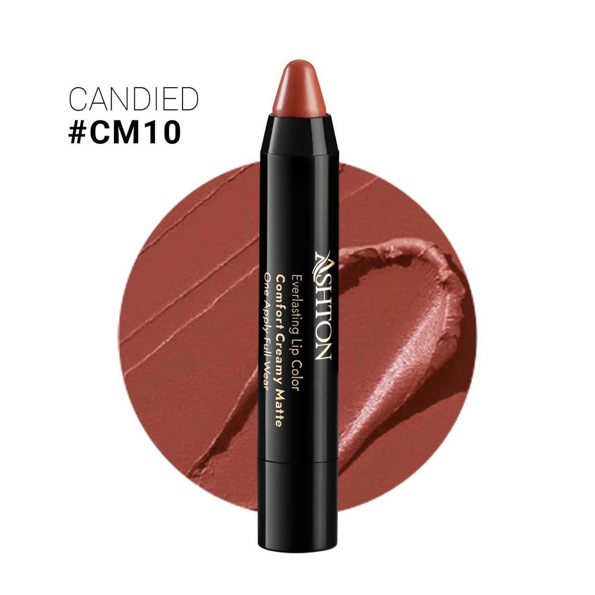 ashton-everlasting-lip-color-cm10 رژ لب مدادی مات اشتون شماره CM10 - Image 1