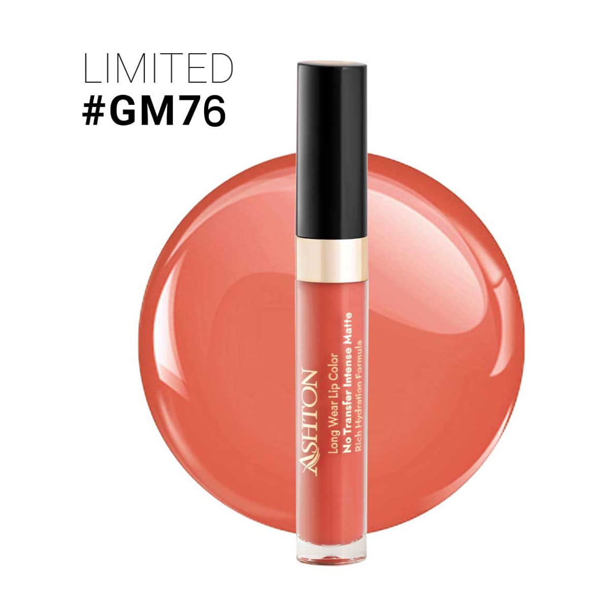 ashton-liquid-matte-lipstick-gm71-5ml رژ لب مایع اشتون شماره GM 76 - Image 1