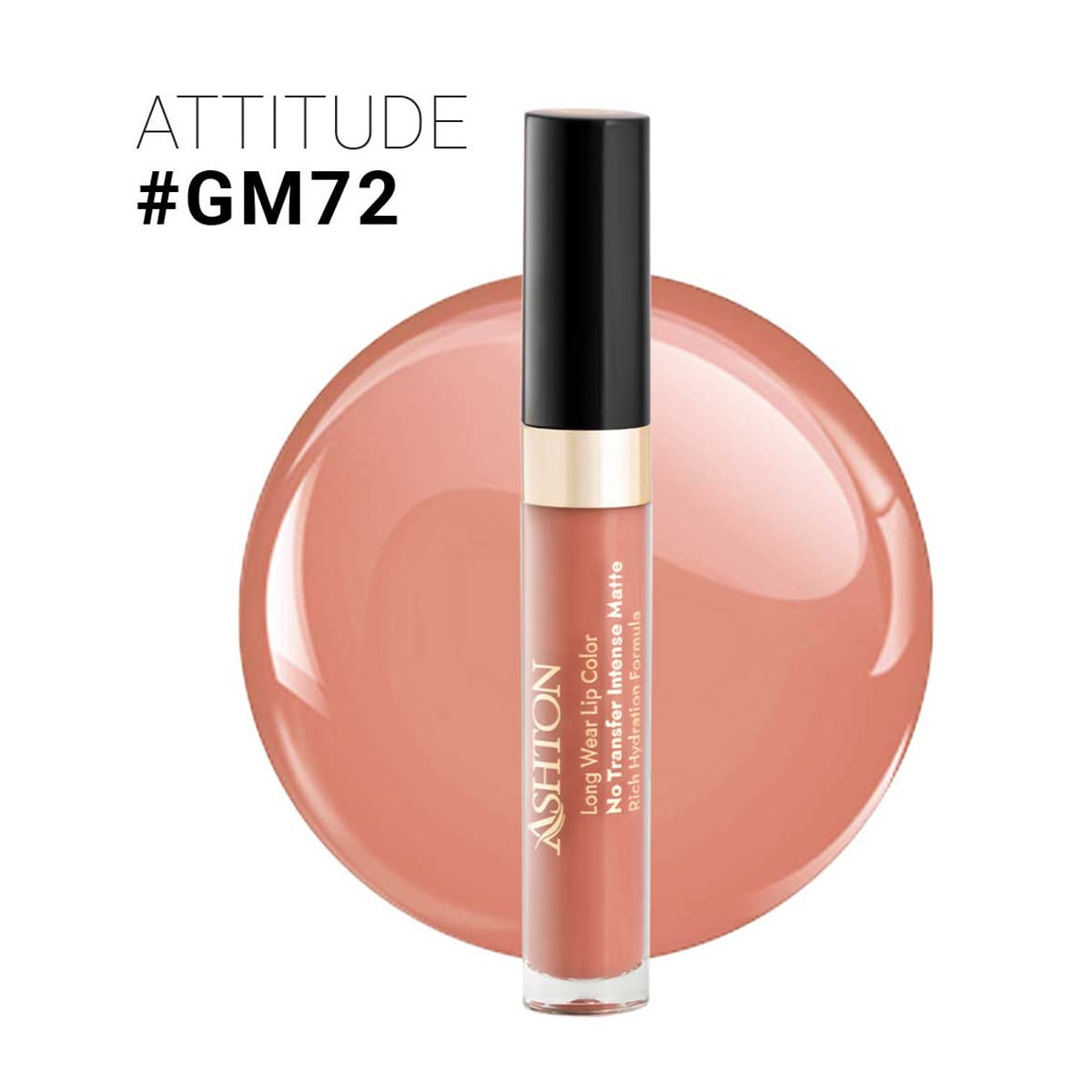 ashton-liquid-matte-lipstick-gm72-5ml رژ لب مایع اشتون شماره GM 72 - Image 1
