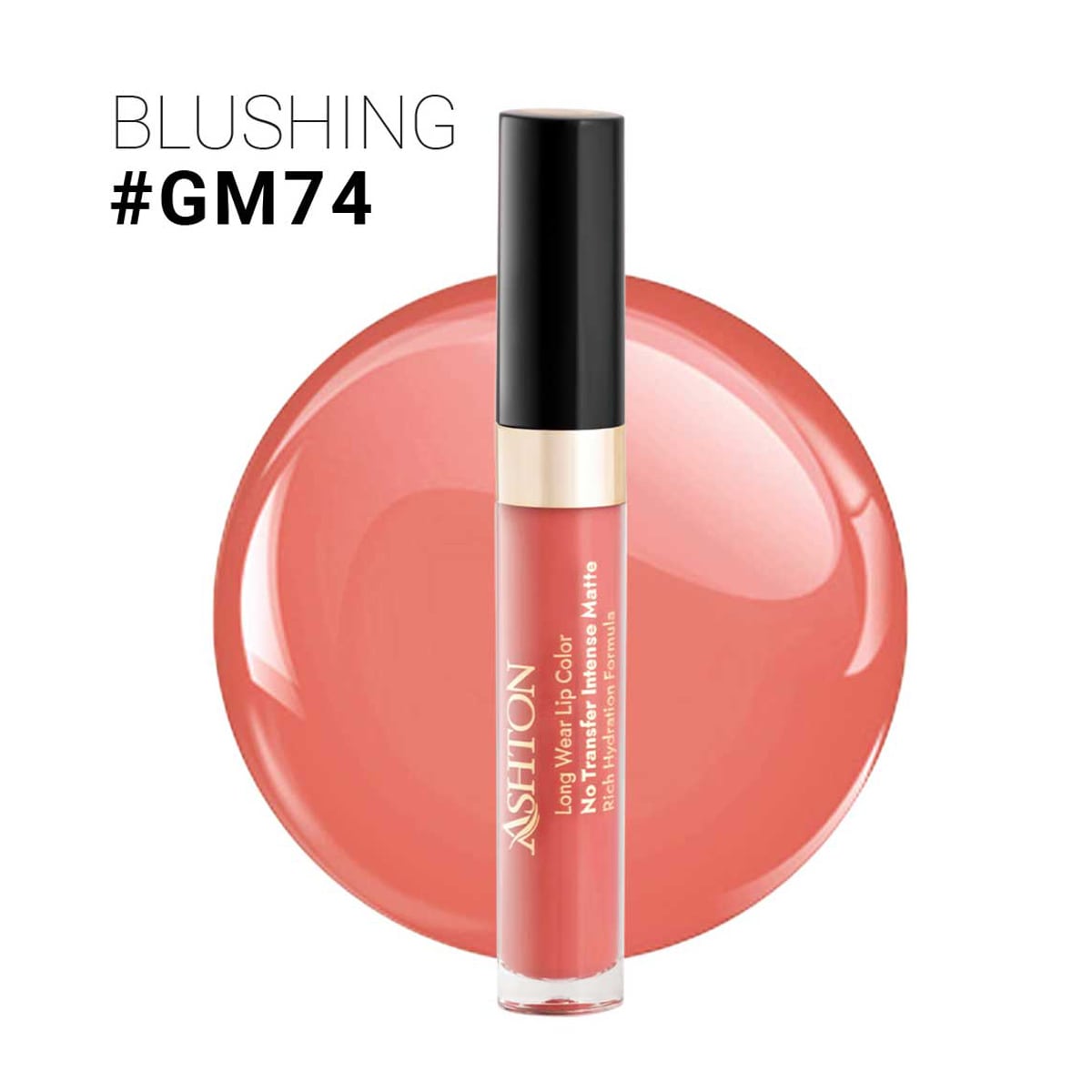 ashton-liquid-matte-lipstick-gm74-5ml رژ لب مایع اشتون شماره GM 74 - Image 1