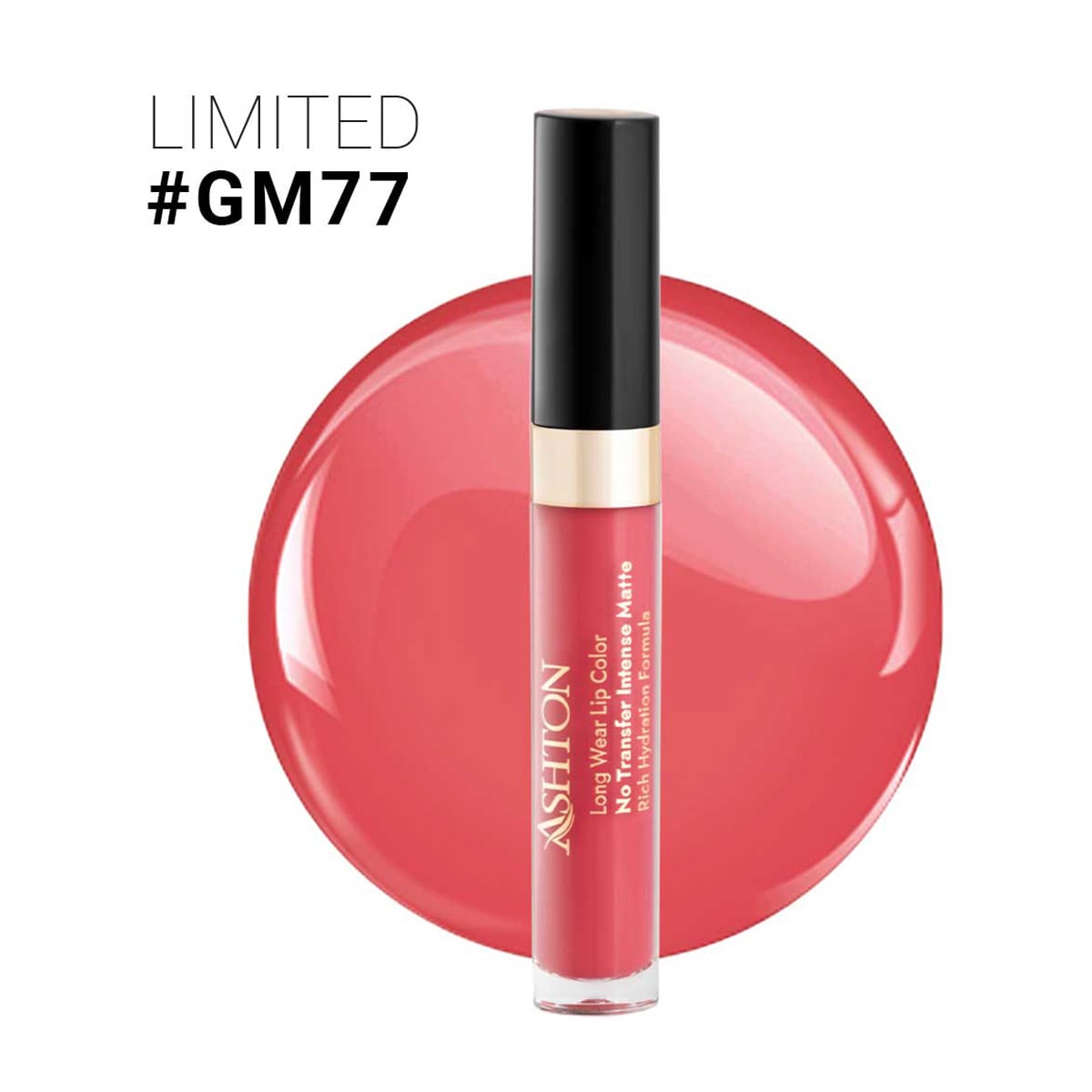 ashton-liquid-matte-lipstick-gm77-5ml رژ لب مایع اشتون شماره GM 77 - Image 1