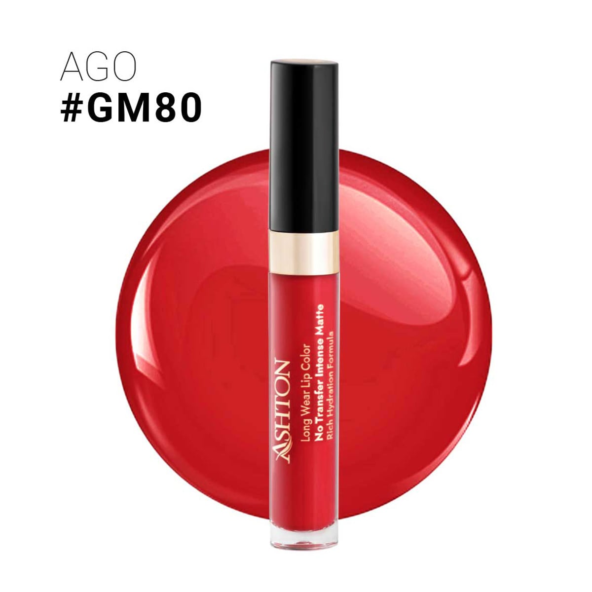 ashton-liquid-matte-lipstick-gm80-5ml رژ لب مایع اشتون شماره GM 80 - Image 1