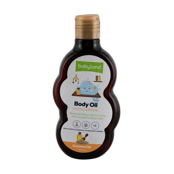 روغن نرم کننده پوست کودک حاوی روغن کنجد و ویتامین E بی بی لند