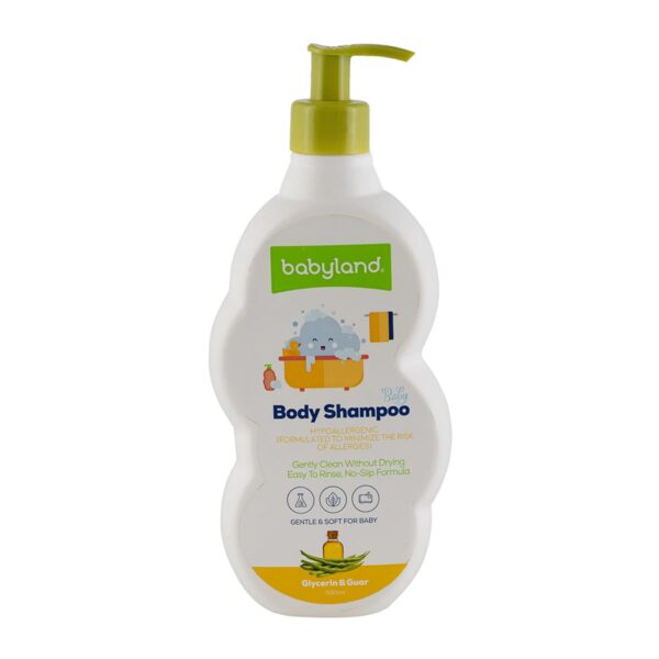 شامپو بدن ضد آلرژی کودک با عصاره گلیسیرین و گوار بی بی لند