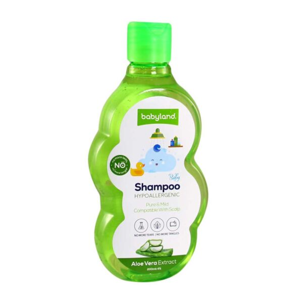 شامپو کودک ضد آلرژی حاوی عصاره آلوئه ورا بی بی لند