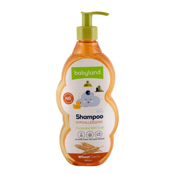 شامپو کودک ضد آلرژی و پروتئینه حاوی عصاره جوانه گندم بی بی لند
