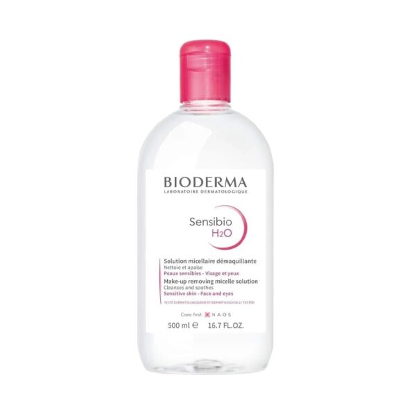 محلول پاک کننده آرایش و آلودگی میسلار سن سی بیو BIODERMA 500ml H2O