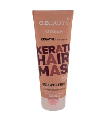 c beauty sulfate free hair mask for dry damaged hair 200ml