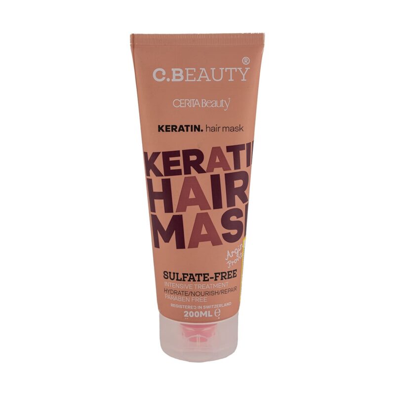c beauty sulfate free hair mask for dry damaged hair 200ml