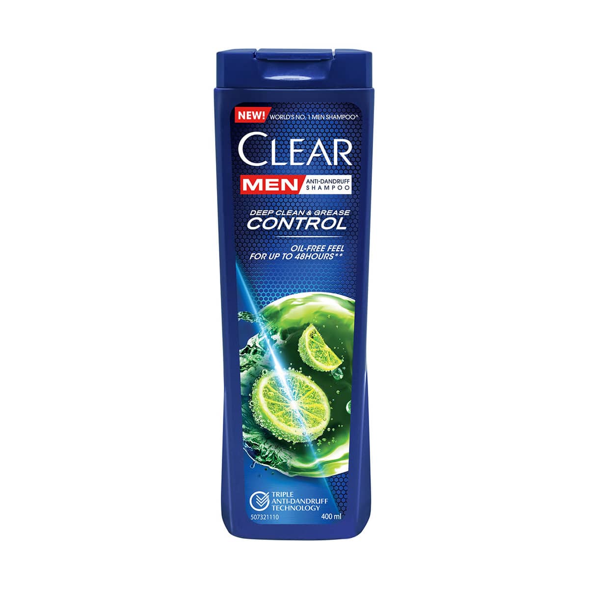 clear-men-deep-clean-grease-control-shampoo-400ml شامپو مردانه کنترل چربی کلییر - Image 1
