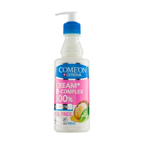 کرم مرطوب کننده B Complex کامان حاوی آرگان حجم 400 میل