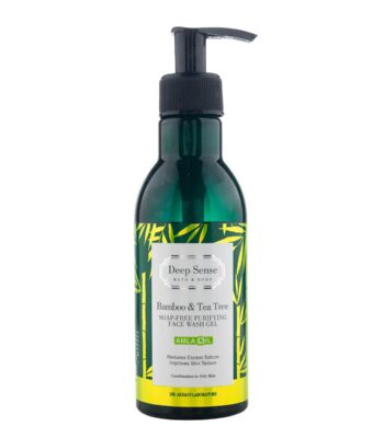 deep sense bamboo tea tree face wash gel 250ml