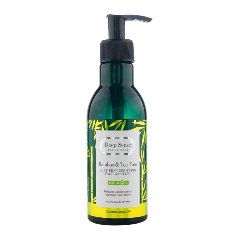 deep sense bamboo tea tree face wash gel 250ml