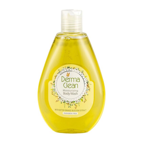 شامپو بدن مرطوب کننده با عصاره شکوفه بهار نارنج 300میل درماکلین