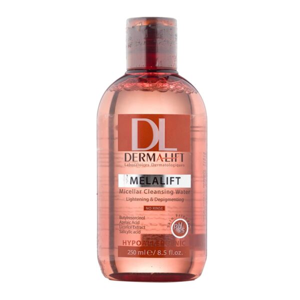 محلول پاک کننده میسلار روشن کننده پوست صورت ملالیفت 250میل درمالیفت