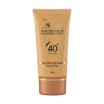 ضد آفتاب کرم پودری رنگی تیوپی مدیسان با +SPF40 مخصوص پوست های چرب و آکنه ای حجم 30 میل - بژ طبیعی