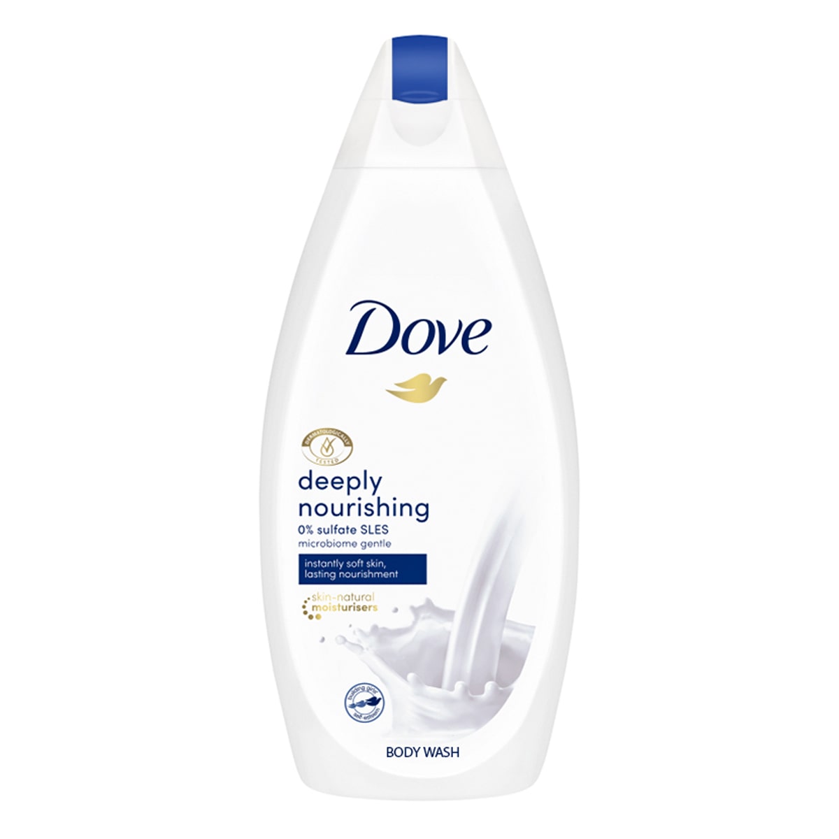 dove-deeply-nourishing-body-wash-500ml ژل حمام کرمی مغذی عمیق پوست داو - Image 1