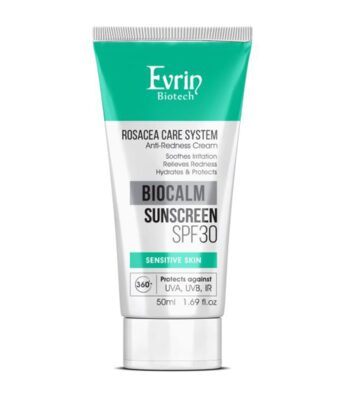 evrin biocalm anti redness sunscreen spf30 50ml