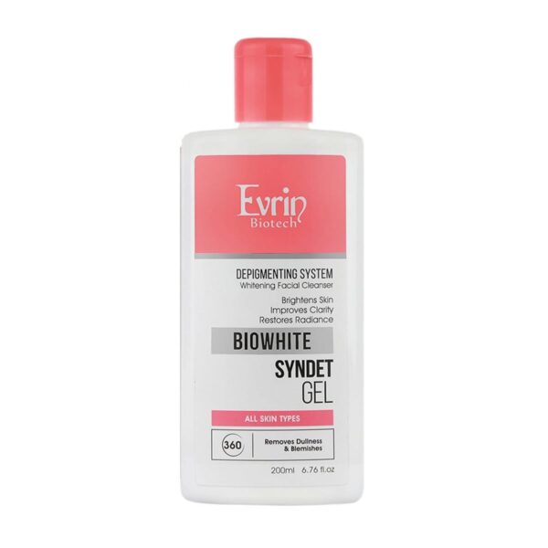 ژل شستشوی روشن کننده صورت BIOWHITE مناسب انواع پوست اورین 200میل