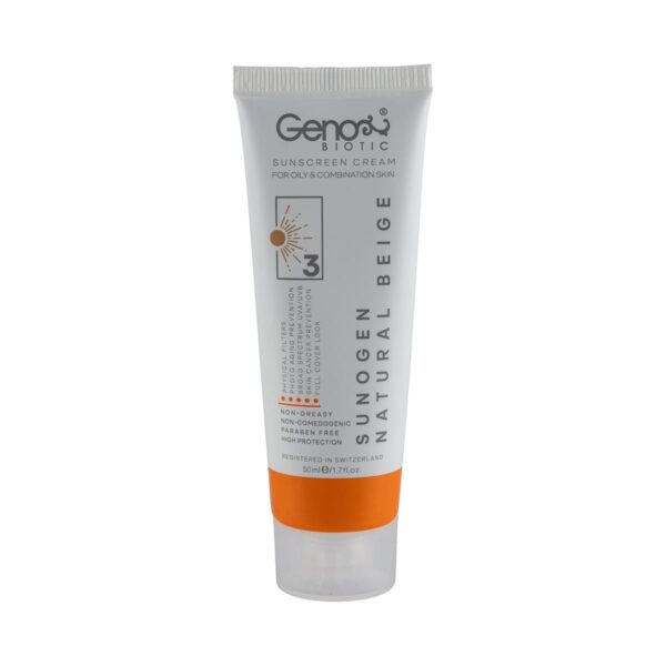 ضد آفتاب رنگ 3طبیعی پوست چرب SPF50 ژنو