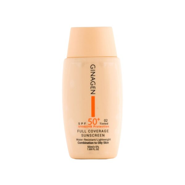 کرم ضد آفتاب رنگی شماره 02 پوست معمولی تا خشک با Ginagen SPf50
