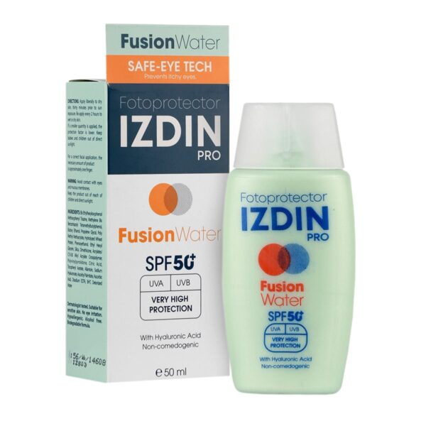 ضد آفتاب فیوژن واتر SPF50 بدون رنگ ایزدین