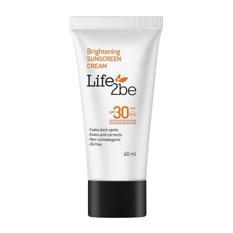 life 2be brightening sunscreen spf30 cream 40ml