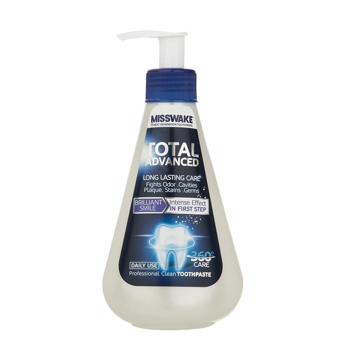 misswake-total-advanced-toothpaste-260ml خمیر دندان پمپی توتال میسویک - Image 1