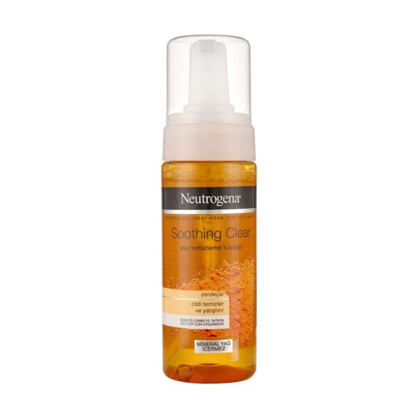 فوم شستشوی صورت عصاره زردچوبه Soothing Clear نوتروژینا حجم 150 میل