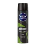 اسپری ضد تعریق مردانه 48 ساعته نیوآ مدل Deep carboon black Dark Wood حجم 150 میل