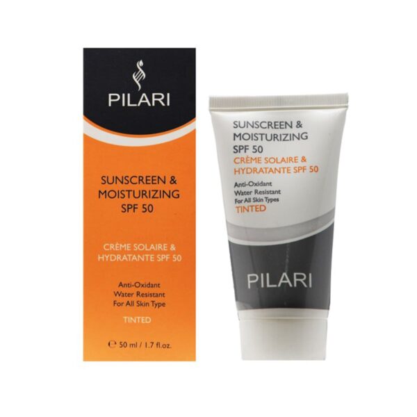 کرم ضد آفتاب و رطوبت رسان رنگی پیلاری الکسیس مناسب انواع پوست SPF 50