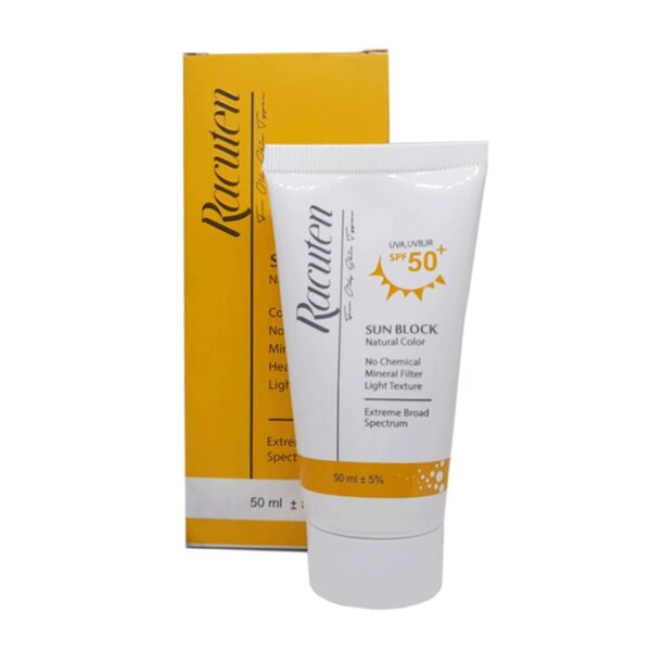 کرم ضد آفتاب رنگی راکوتن با SPF50 مناسب پوست چرب حجم 50 میلی لیتر