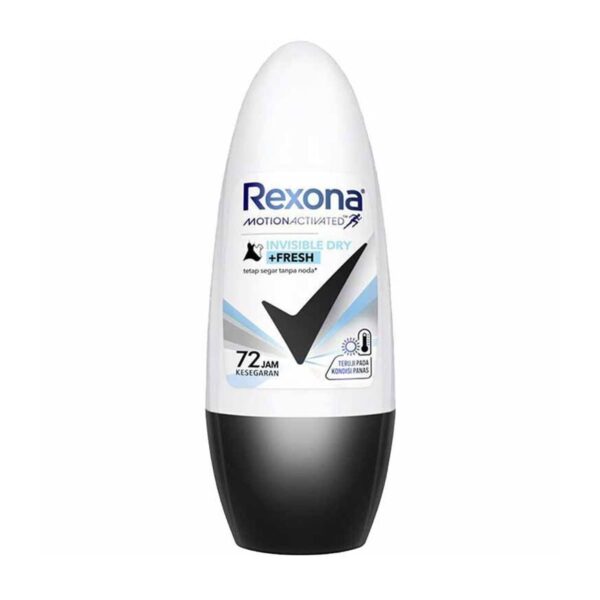 رول ضد تعریق زنانه 72 ساعته INVISIBLE DRY+FRESH رکسونا REXONA