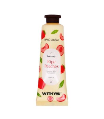 ripe peaches hand cream with you