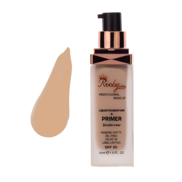 کرم پودر شیشه ای پمپی روبی سیما شماره F31