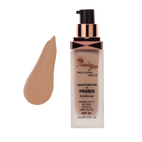 کرم پودر شیشه ای پمپی روبی سیما شماره F33