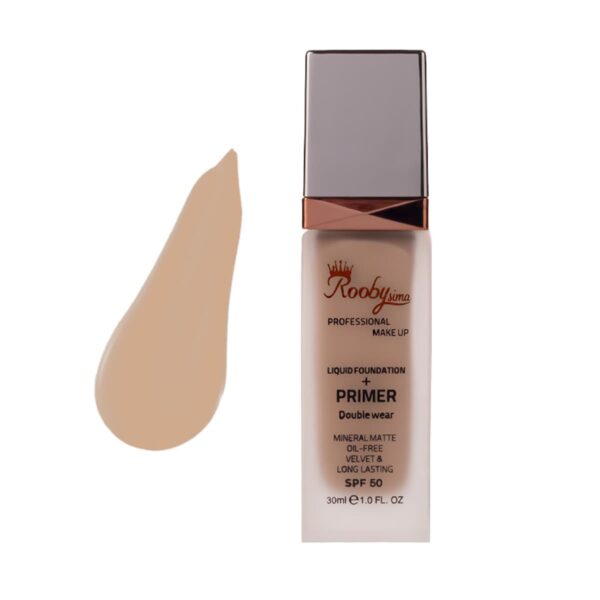 کرم پودر شیشه ای پمپی روبی سیما شماره F41