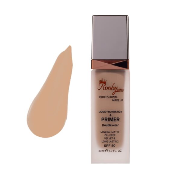 کرم پودر شیشه ای پمپی روبی سیما شماره F42