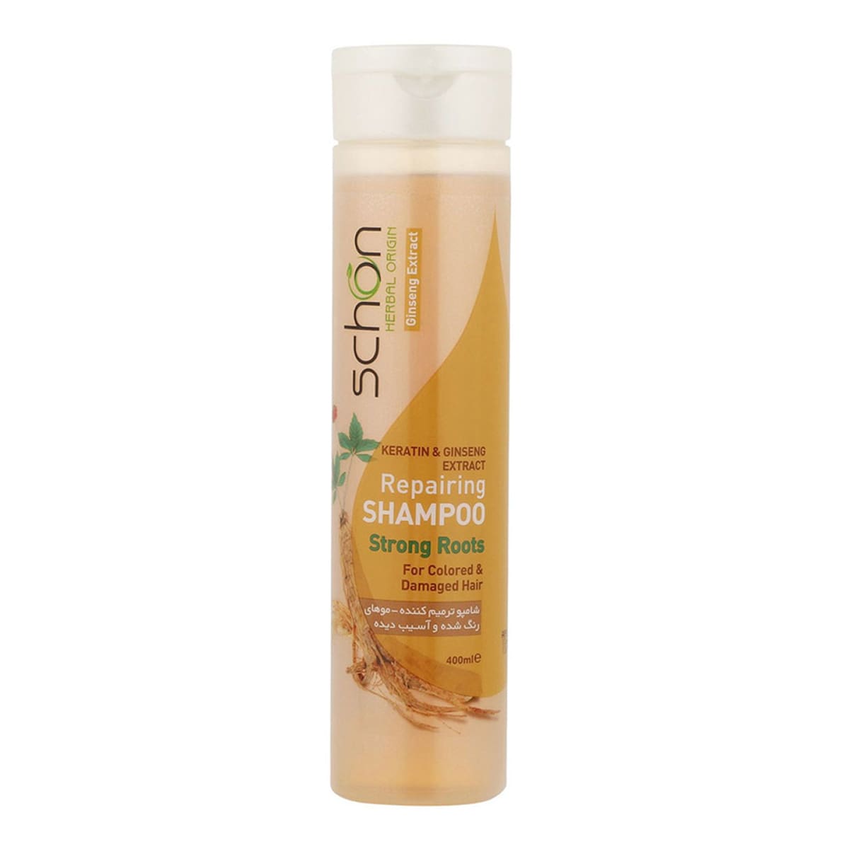 schon-keratin-ginseng-shampoo-400ml شامپو کراتین و جینسینگ شون - Image 1