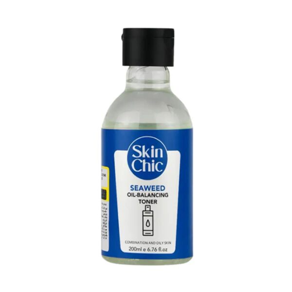 تونر کنترل کننده چربی اسکین شیک حاوی جلبک دریایی مناسب پوست های چرب و مختلط