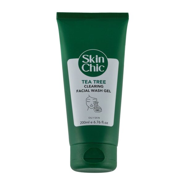 ژل شستشو صورت اسکین شیک مدل درخت چای مناسب پوست های چرب و مختلط