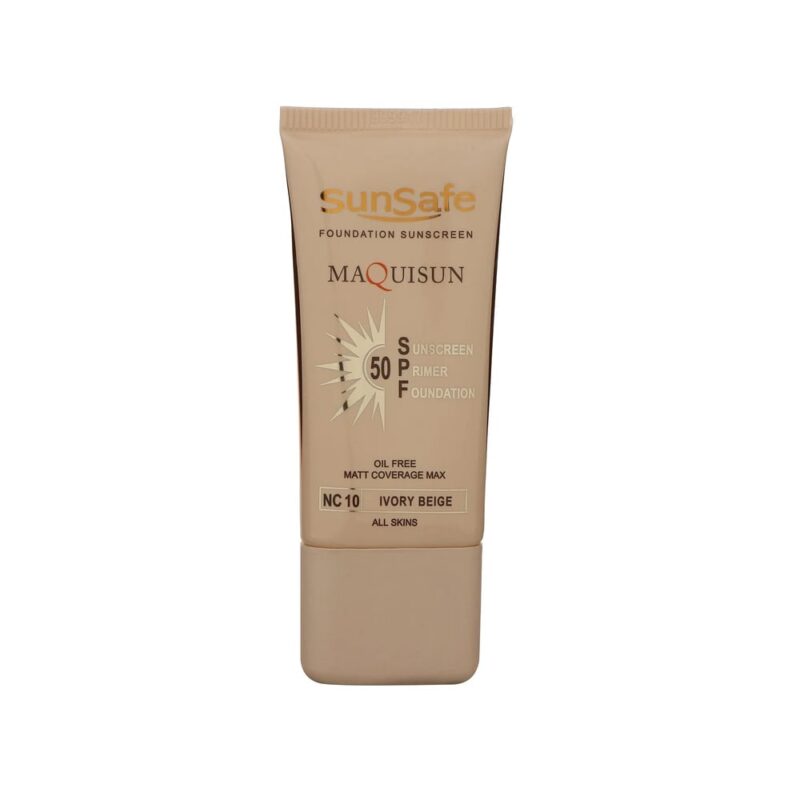 sunsafe maky sunscreen ivory beige spf50