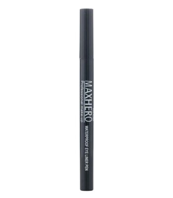 max hero waterproof black eyeliner pen
